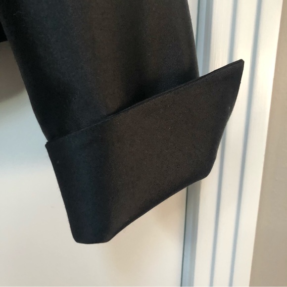 Albert Nipon wool silk blend black event jacket size 10 classic elegance EUC - Picture 4 of 9